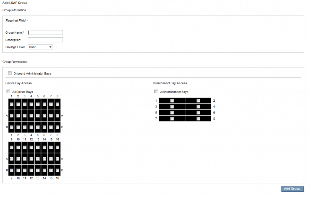 HP Onboard Administrator LDAP Authentication