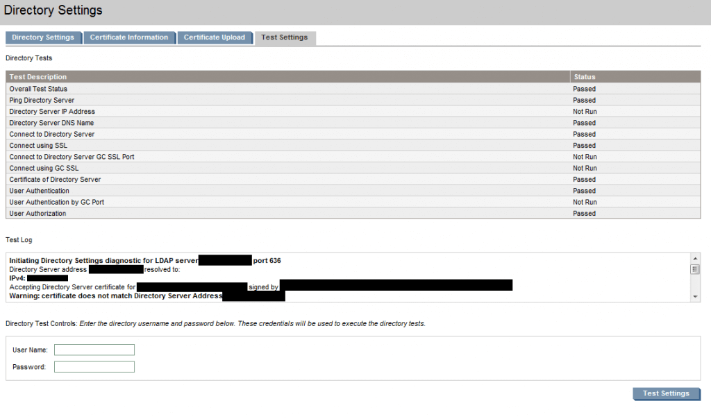 HP Onboard Administrator LDAP Authentication