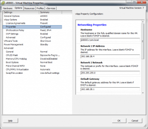 Changing IP address of Log Insight Master Node
